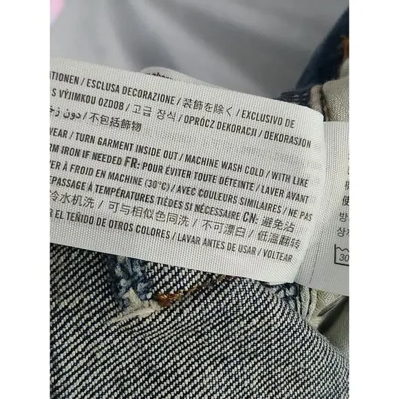 Abercrombie & Fitch Jeans Women's Sz 18R Blue The Straight Mid-Rise Curve Love - Picture 7 of 7